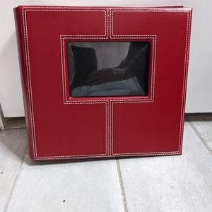 Red Leather Photo Album